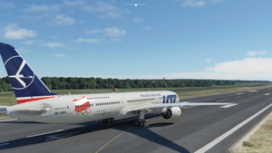 Boeing 787-8 LOT-LRH no mirrored engine and dirty wing thumbnail 2