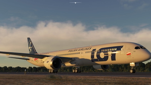 Boeing 787-8 LOT-LRH no mirrored engine and dirty wing thumbnail 4