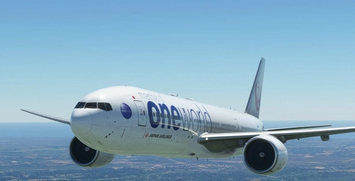 CaptainSim 777-200 Japan Airlines (oneworld livery) - JA708J