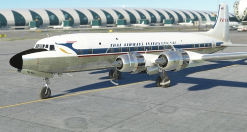 PMDG DC-6B Thai Airways (Retro) [HS-TGD]