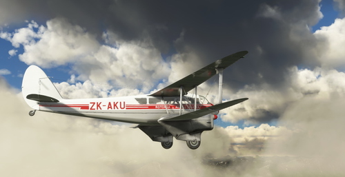 De Havilland DH-89 Dragon Rapide ZK-AKU Rotorua Aerial Charter