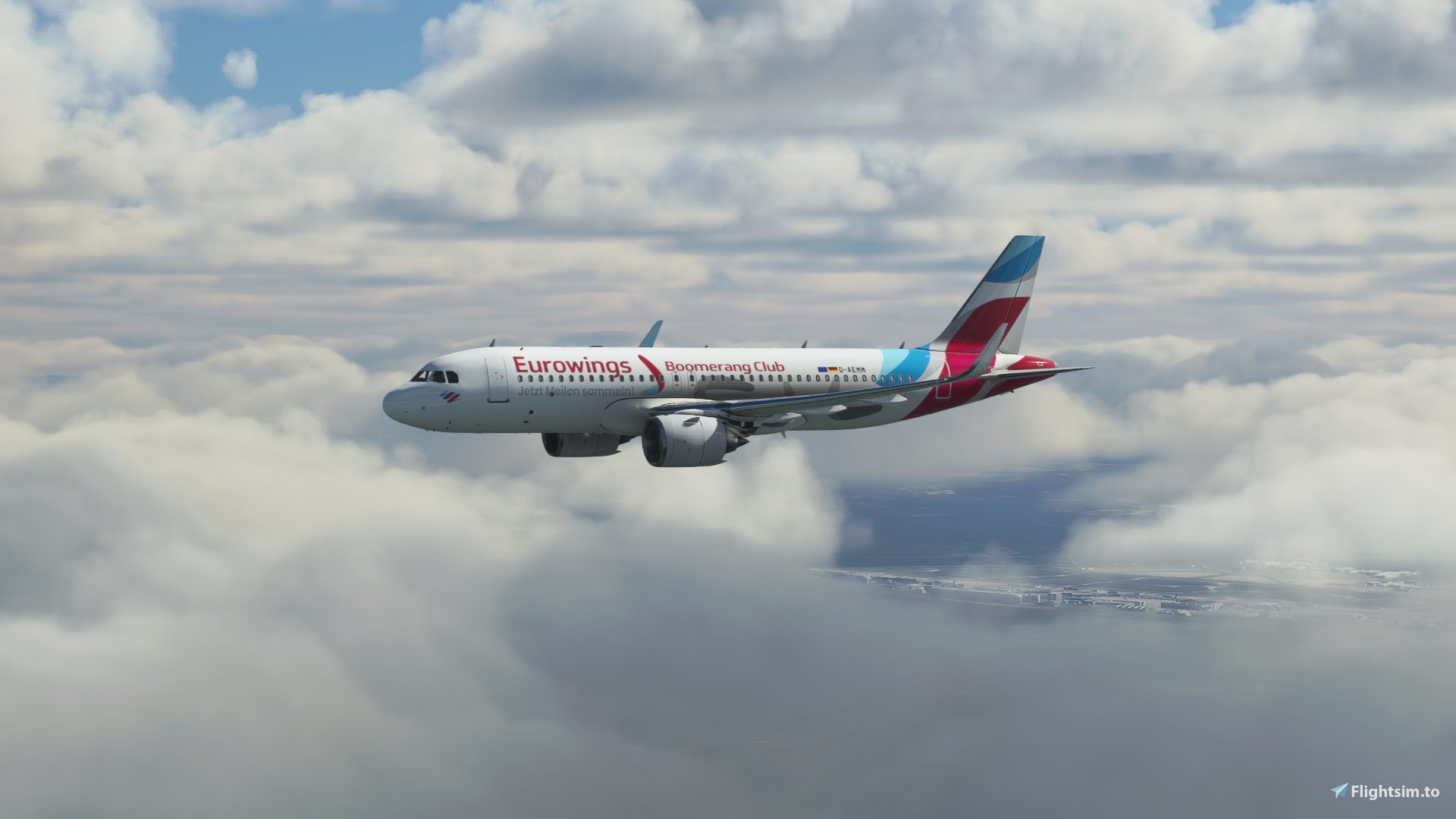 EUROWINGS BOOMERANG CLUB FBW A32NX (D-AEMM) - 10K - Image 1