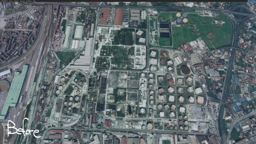 Napoli: Ex oil rafinery of Naples - Zona industriale 