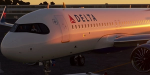 [A32NX] FlyByWire | Airbus A320neo DELTA AIRLINES N370DT with mask in 8k thumbnail 7