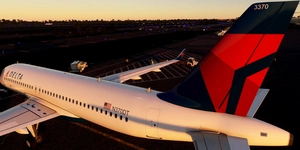 [A32NX] FlyByWire | Airbus A320neo DELTA AIRLINES N370DT with mask in 8k thumbnail 9