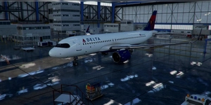 [A32NX] FlyByWire | Airbus A320neo DELTA AIRLINES N370DT with mask in 8k thumbnail 1