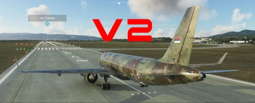 V2 Free FlyByWire A32NX compatible - Serbian Air Force livery