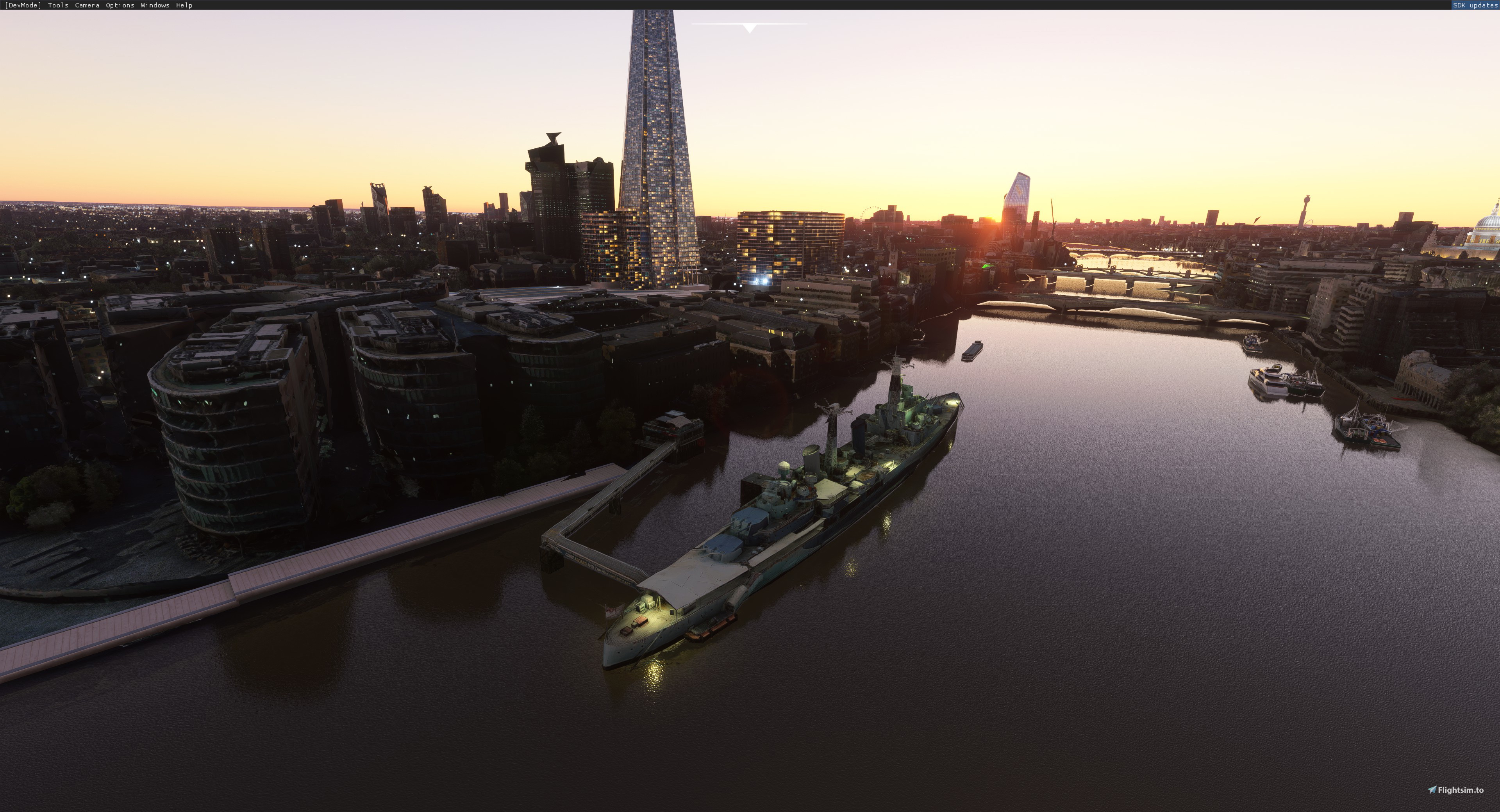 HMS Belfast. moored on the River Thames, London - Image 1