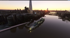HMS Belfast. moored on the River Thames, London thumbnail 1