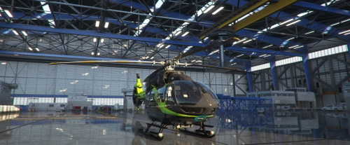 HPG AIRBUS H145 LUX GREEN LIVERY