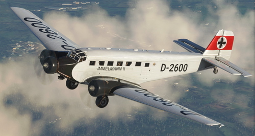 Immelmann II (Iron Cross) Livery | Microsoft Junkers JU-52 [8K]
