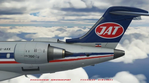 JAT retro livery 1980 (B-727) | crj 700