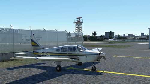 JustFlight Piper Warrior II - Aeroclube de Londrina (PT-NZD)