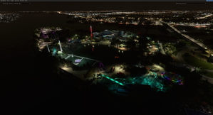 La Ronde Six flags Amusement park, Montreal (with animated lighting) thumbnail 4