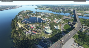 La Ronde Six flags Amusement park, Montreal (with animated lighting) thumbnail 3