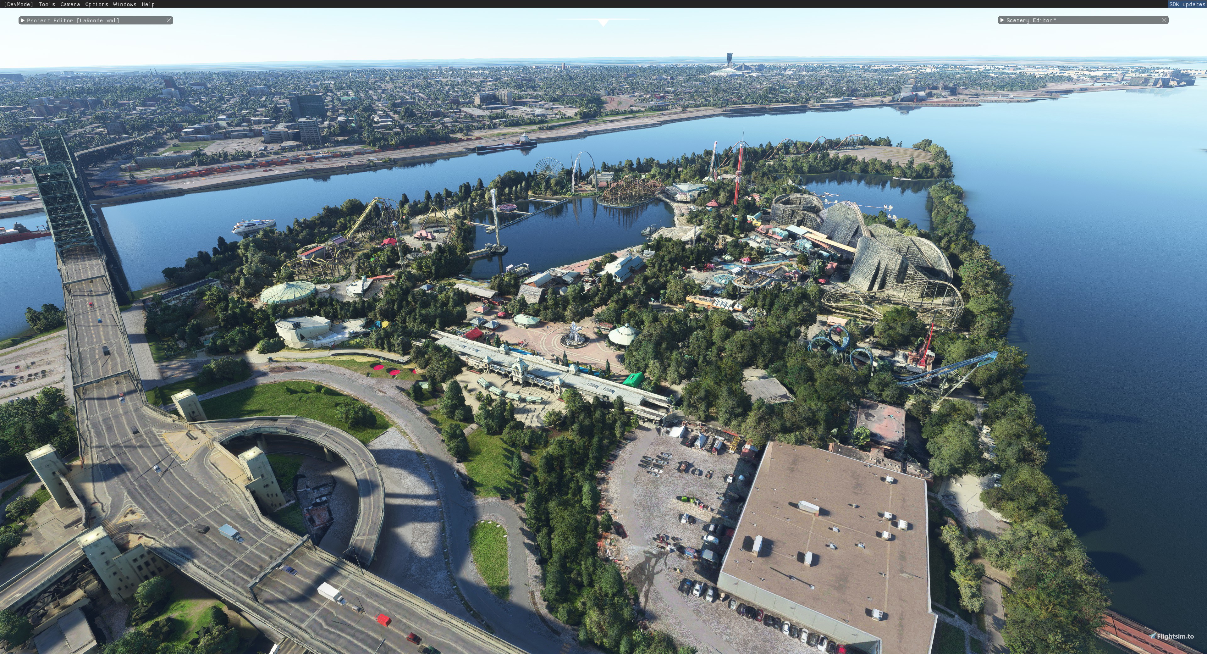 La Ronde Six flags Amusement park, Montreal (with animated lighting) - Image 2