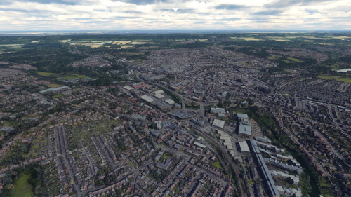 Maidstone - Kent UK (With Real Trees Terraforming)