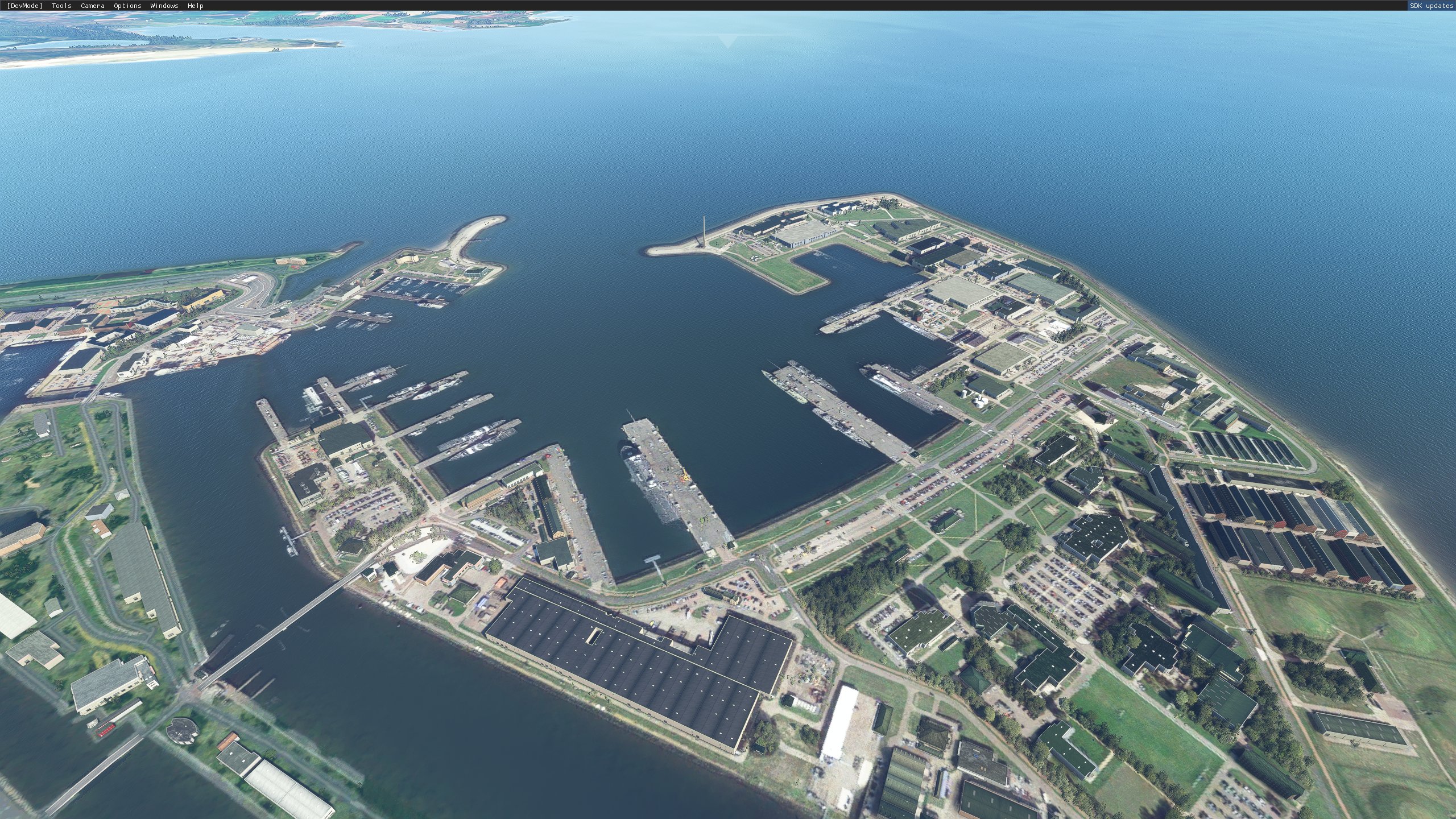 Nieuwe Haven Royal Netherlands Navy base Aerial Image. - Image 1