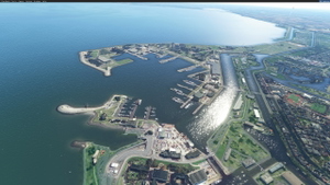 Nieuwe Haven Royal Netherlands Navy base Aerial Image. thumbnail 4
