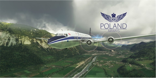 PMDG DC-6 B PoandAirWays livery