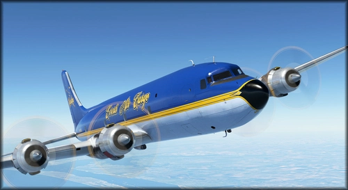 PMDG DC-6 Everts "Blue Canoe" N451CE