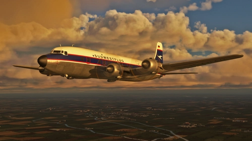 PMDG DC-6B - Südwestflug