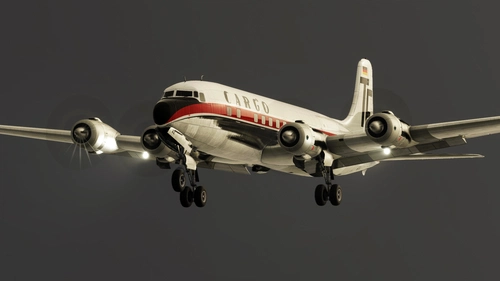 PMDG DC-6B - Transportflug Cargo