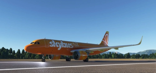 Skybus Orange livery for A320neo