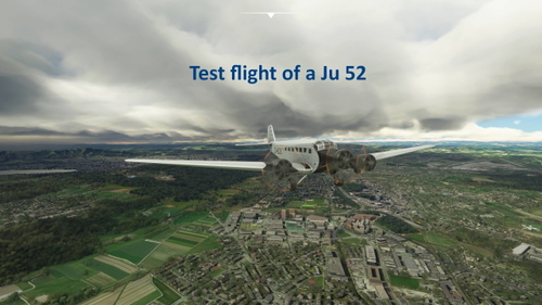 Test flight with the Ju 52 - Multilingual
