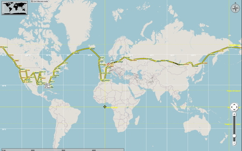 Travis Ludlow's Around The World Solo Trip Flight Plans