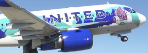 UNITED AIRLINES N14102 Her Art NewYork/NewJersey Livery 8K thumbnail 4