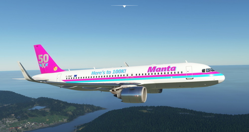 A32NX Manta Air Lines 1985 50K Special Livery [8K]