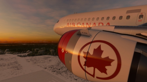 Air Canada Grayback Livery (Fictional) - Asobo A320neo