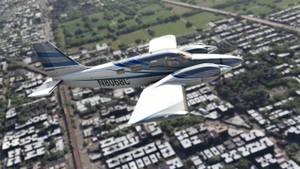 Blue and Grey Curved Livery for Carenado Seneca thumbnail 3