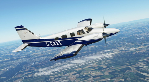 Blue over Blue Livery for Carenado Seneca