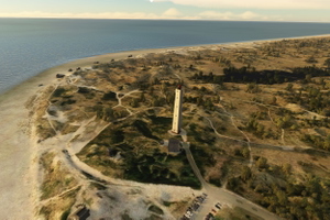 Blåvand Lighthouse - Danish west coast / North sea including WW2 Bunkers on the beach. thumbnail 4