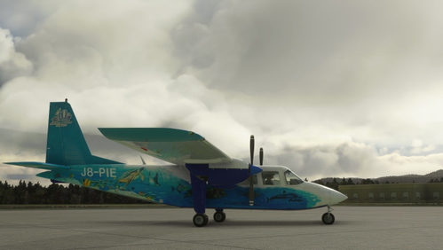 BN2B Islander Mustique Airways J8-PIE request
