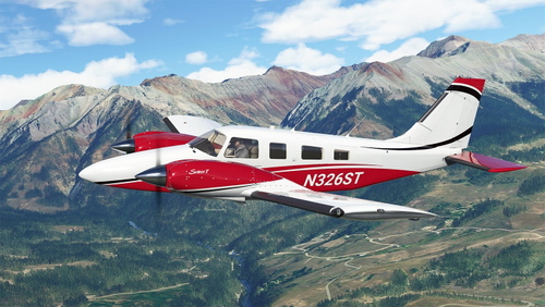 Bold Red Livery for Carenado Seneca
