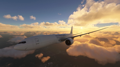 Captain Sim B777F Lufthansa Cargo D-ALFJ "I'm a natural beauty." sticker | 4K | Discontinued