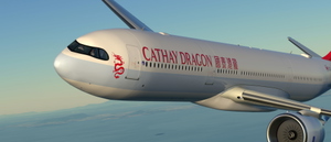 Cathay Dragon/Cathay Pacific (B-HYQ) Headwind A330neo-900 (Triple Livery Pack) [8K] thumbnail 7