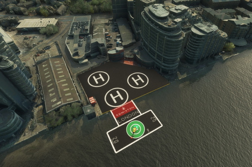 EGLW London Edmiston Heliport, England, UK.