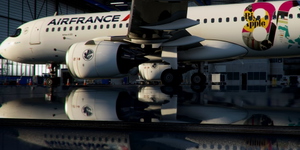 [A32NX] FlyByWire | Airbus A320neo Air France F-HEPG with mask in 8k thumbnail 5