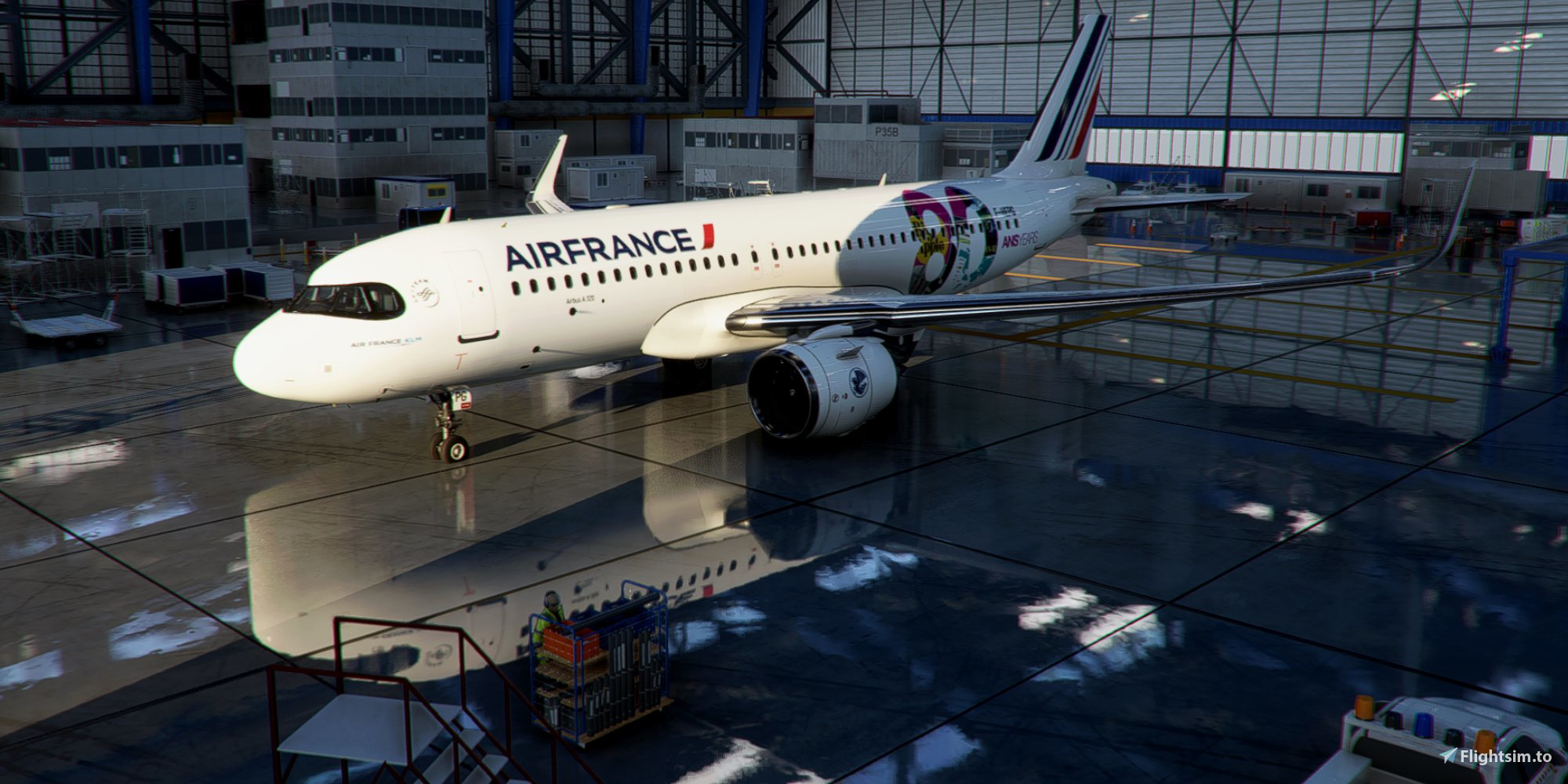 [A32NX] FlyByWire | Airbus A320neo Air France F-HEPG with mask in 8k - Image 1