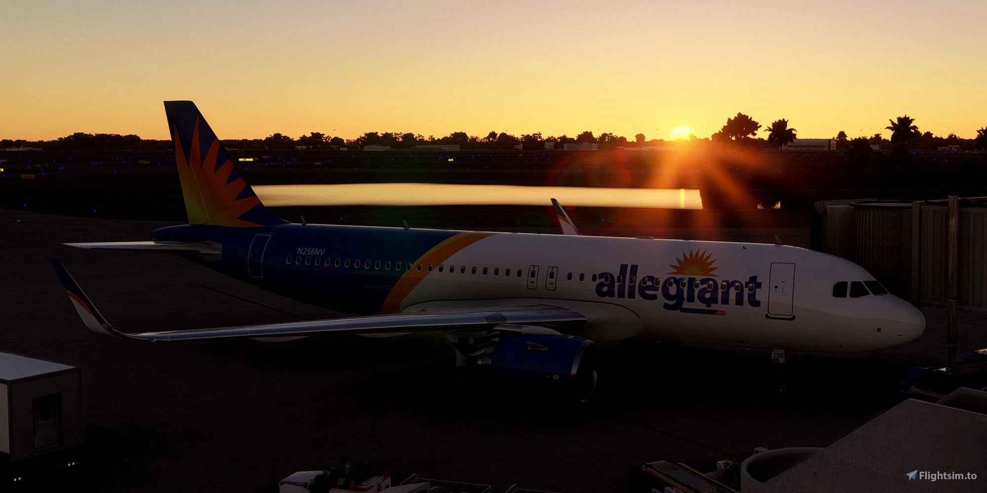 [A32NX] FlyByWire | Airbus A320neo ALLEGIANT N256NV in 8k - Image 1