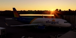 [A32NX] FlyByWire | Airbus A320neo ALLEGIANT N256NV in 8k thumbnail 1