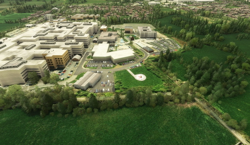 GCUH Glan Clwyd University Hospital Helipad, Wales, UK