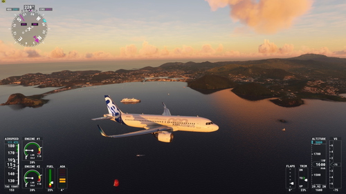 TLPC Saint Lucia (Mid Day, Sunset) Runway 09 Landing Challenge