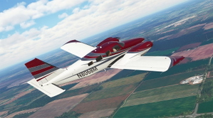 Grey Stripes with Red Livery for Carenado Seneca thumbnail 2