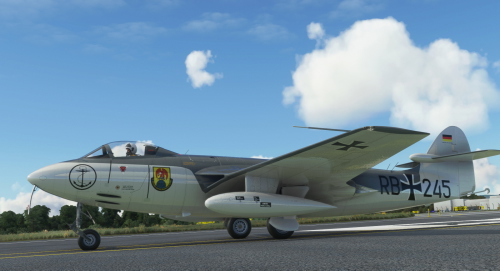 Hawker Sea Hawk German Navy with Code: RB+245