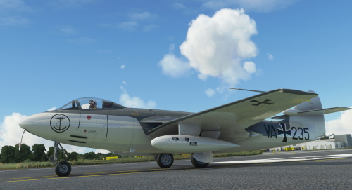 Hawker Sea Hawk German Navy with Code: VA+235